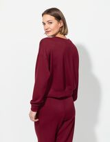 Dressipluus - &uuml;mar kaelus - tumepunane