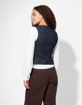Weste - Denim - dunkelblau