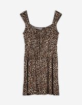 Kleid - Leopardenmuster - beige