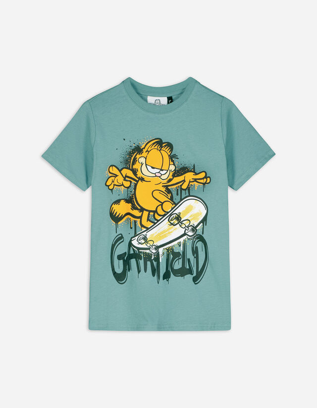 Tričko - Garfield - zelena