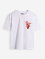 T-Shirt - Print - Wei&szlig;