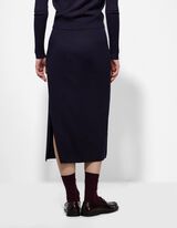 Strickrock - Wadenlang - dunkelblau