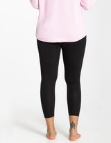 Leggings - Elastischer Bund - schwarz