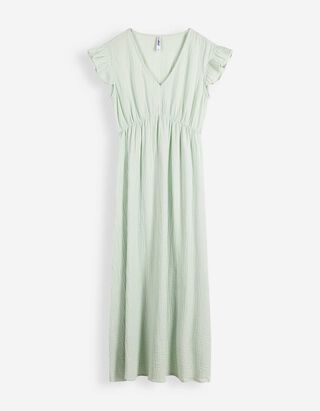 Kleid - &Auml;rmel mit Volants - gr&uuml;n