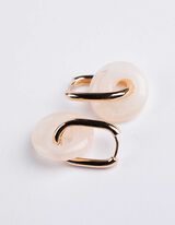 kolczyki - 4 szt. w opakowaniu - zloty