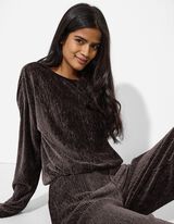 Tricou - Catifea - Maro inchis