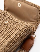 Henkeltasche - Stroh - beige