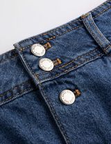 Jeansrock - mid blue denim - blau