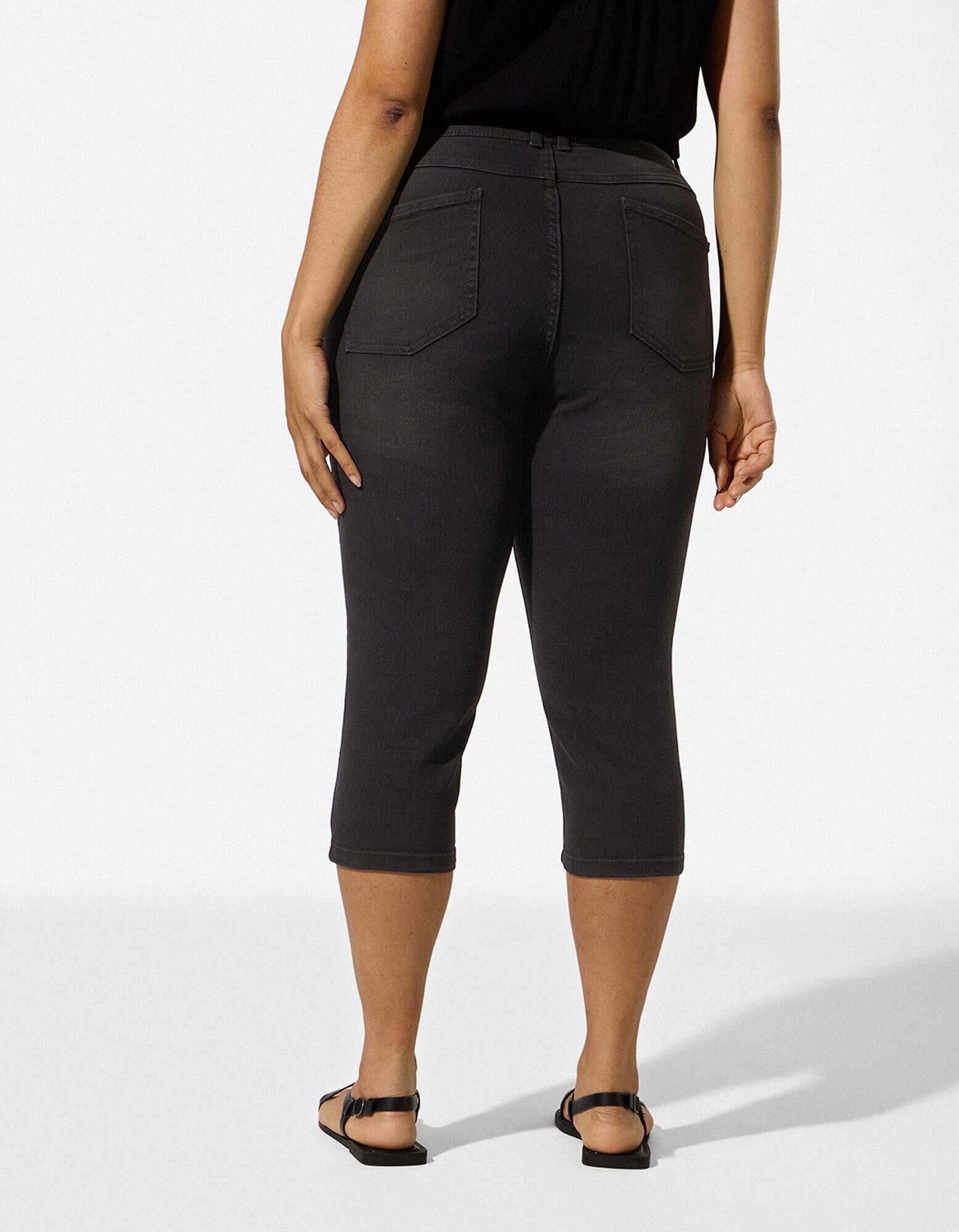 Pantaloni capri - Skinny Fit - Nero