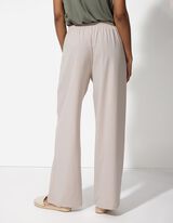 Kelnės - Kontrastingos medžiagos juostos - sviesiai pilkas