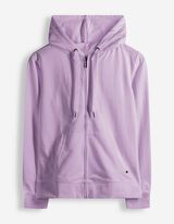 Sweatjacke - Kapuze mit Tunnelzug - lila