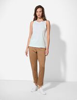 Top - Spadlá ramena - bílá