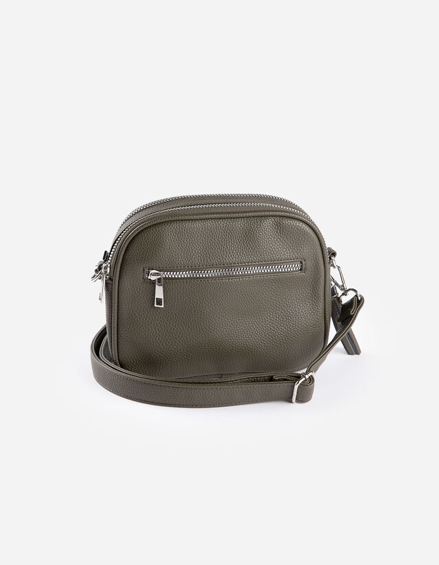 Borsa a tracolla - Scomparto zippato all’interno - verde scuro