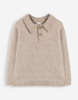 Pull-over - Fine maille - beige