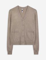 Mikina - Našité kapsy - béžová