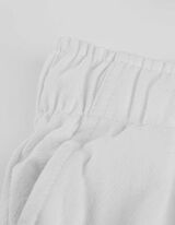 &Scaron;irok&eacute; nohavice - Vzhľad lnu - biely