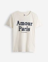 T-Shirt - Stickerei - wei&szlig;