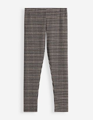 Leggings - Karomuster - Beige