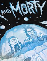Hoodie - Rick and Morty - zwart