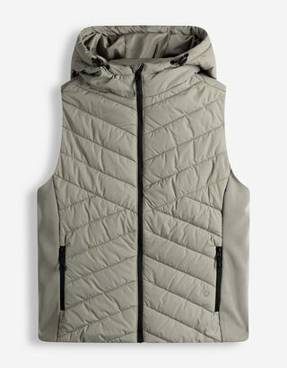 Bodywarmer - Stiknaden - donkergroen