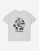 Majica kratkih rukava - Disney-print - bijela