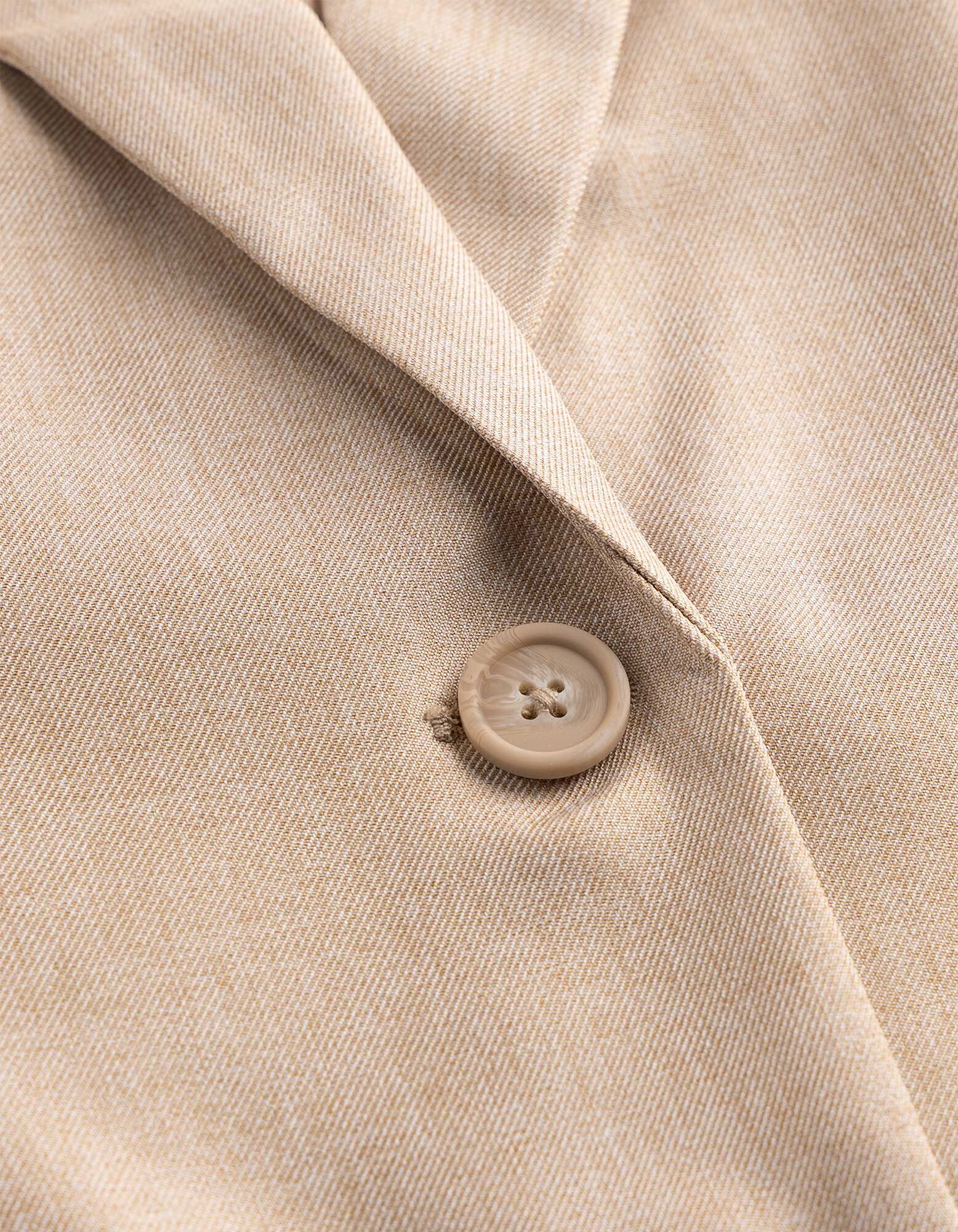 Lange Weste - Bindeg&uuml;rtel - beige