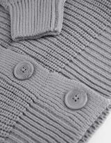 Kardiganas - Briaunuotas trikotažas - pilkas