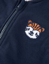 Tepláková bunda - Výšivky - tmavomodra