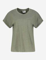 Damen T-Shirt - Brusttasche