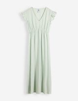 Kleid - &Auml;rmel mit Volants - gr&uuml;n