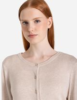 rozpinany sweter - LENZING&trade; ECOVERO&trade; - bez