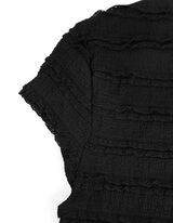 Skr&aacute;ten&eacute; tričko - Ruk&aacute;vy s čiapkou - cierna