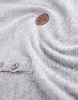 T-Shirt - Knopfleiste - grau