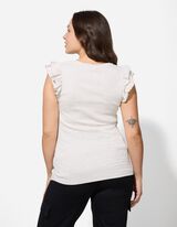 T-Shirt - Umstandsmode - beige