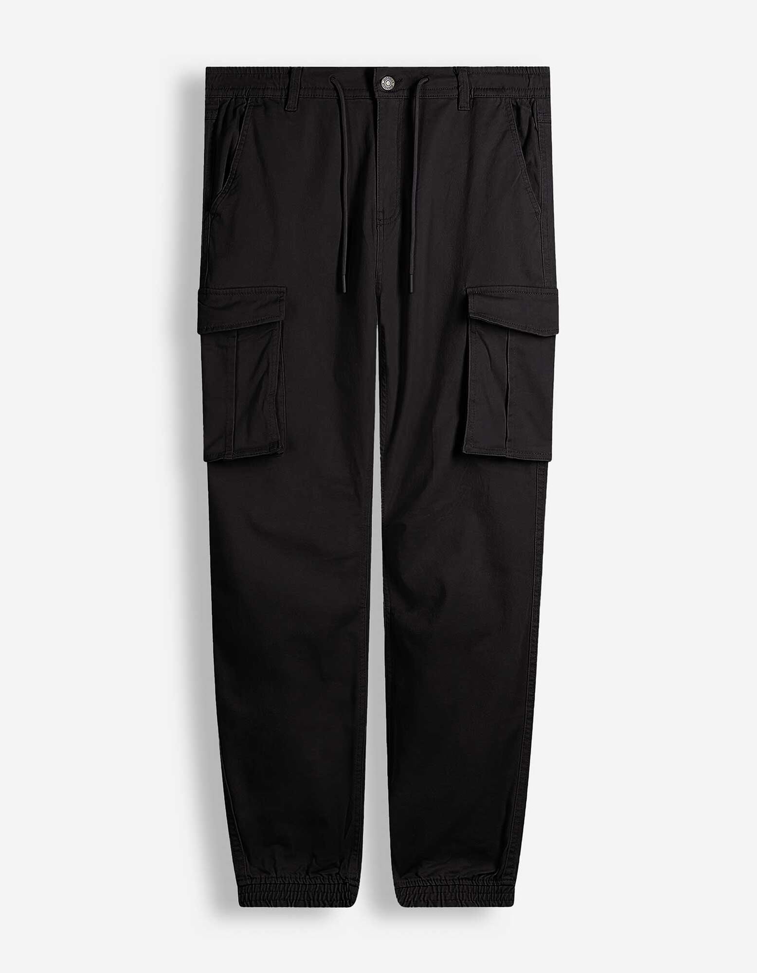 Cargohose - Twill - Schwarz