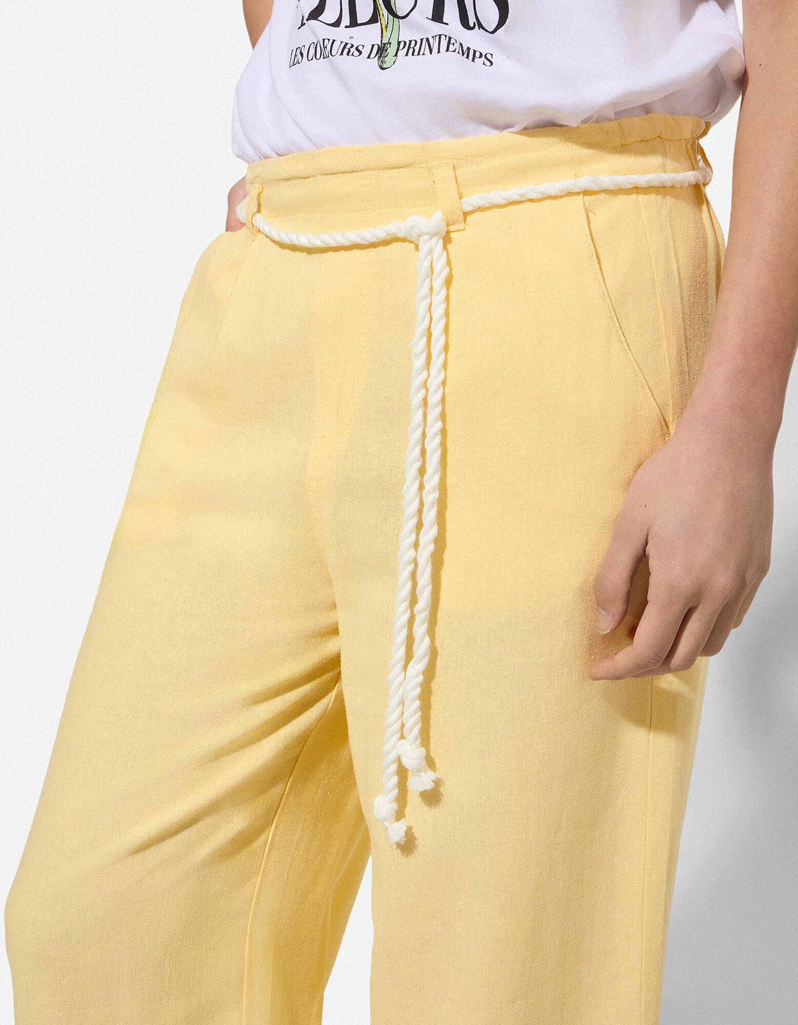 Culotte - Linnenlook - Lichtgeel