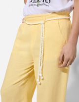 Culotte - Linnenlook - Lichtgeel