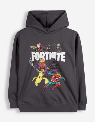 Mikina s kapuc&iacute; - Fortnite - Tmavě &scaron;ed&aacute;