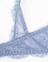 Brushalter - čipkasti - svetlo-plava