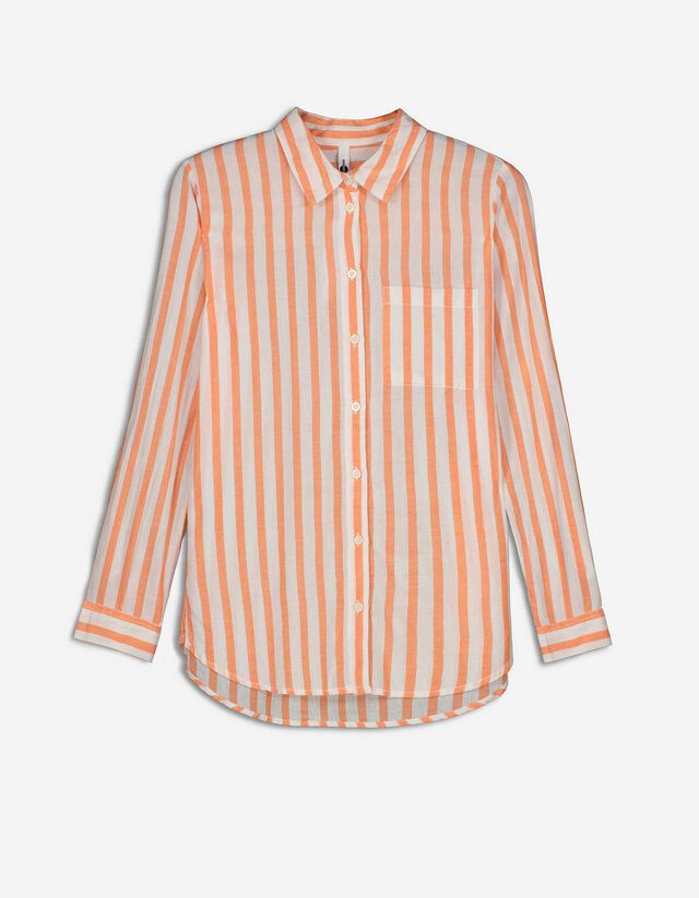 Camicia blusata - Oversized Fit - arancione