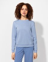 Mikina - Okr&uacute;hly v&yacute;strih - svetlomodra