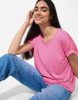 T-shirt - Viscosemix - pink