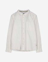 Camicia - Effetto lino - bianco