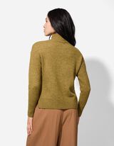 Pulover - lažni vrat - zelena