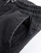 joggersy - efekt termiczny - czarny