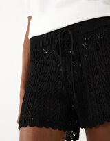 Strickshorts - Strick - Schwarz