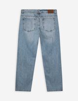 Džíny - seprané - svetle  modra