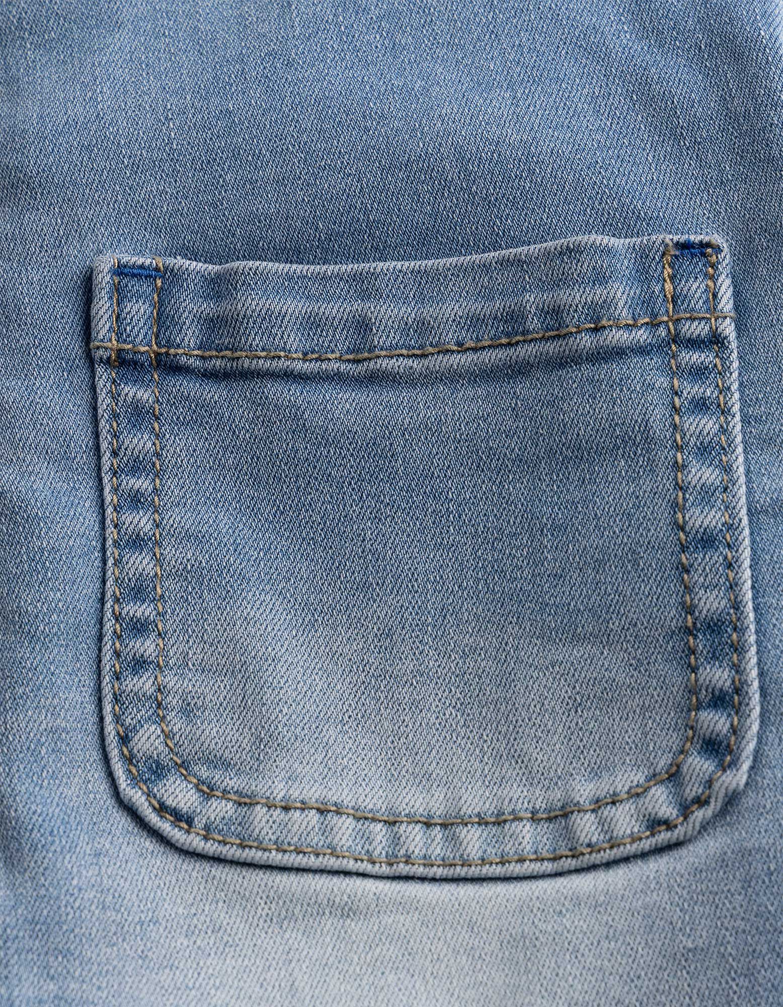 Nohavice s n&aacute;prsenkou - svetlomodr&yacute; denim - Svetlo modr&aacute;