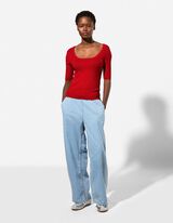 Pleten&aacute; ko&scaron;ile - Směs s visk&oacute;zou - cervena