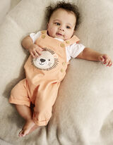 Komplet od majice i kombinezona - Pamuk - svijetlo crvena